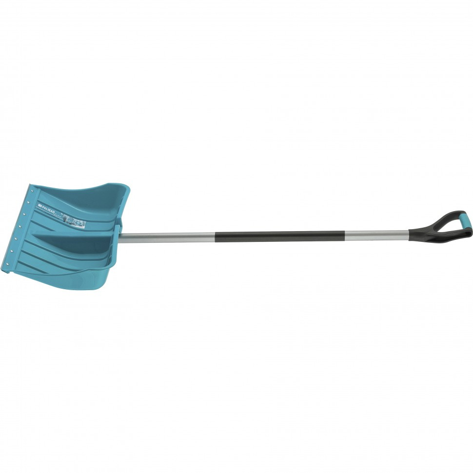 Лопата для уборки снега пластиковая Luxe, 540 х 375 х 1520 мм, стальной .