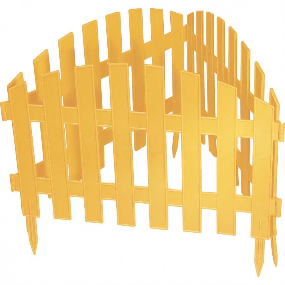 Забор декоративный "Винтаж", 28 х 300 см, желтый, Россия, Palisad - фото 1 - id-p92963752