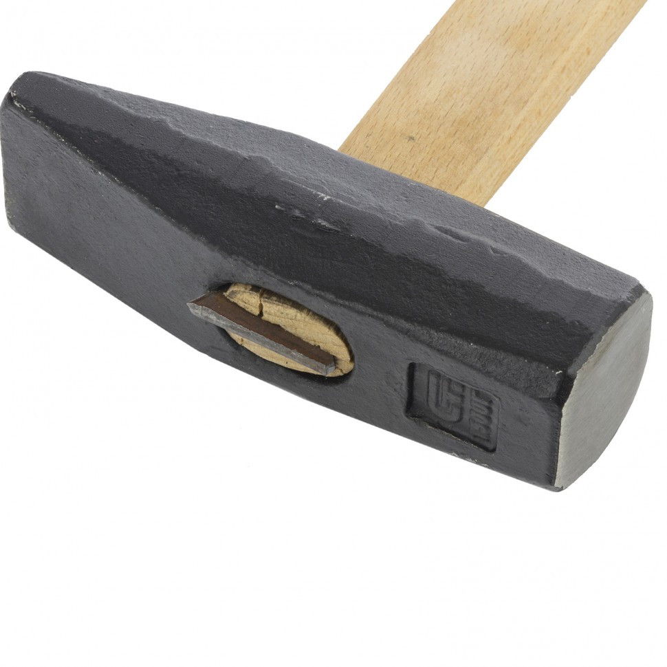 Молоток слесарный 1500 г, квадратный боек, деревянная рукоятка Сибртех - фото 2 - id-p92964840
