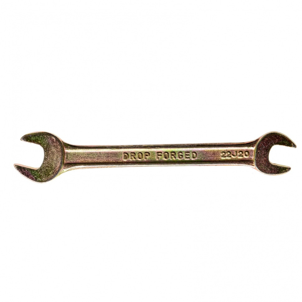 Ключ рожковый, 8 х 10 мм, желтый цинк Сибртех - фото 1 - id-p92965261