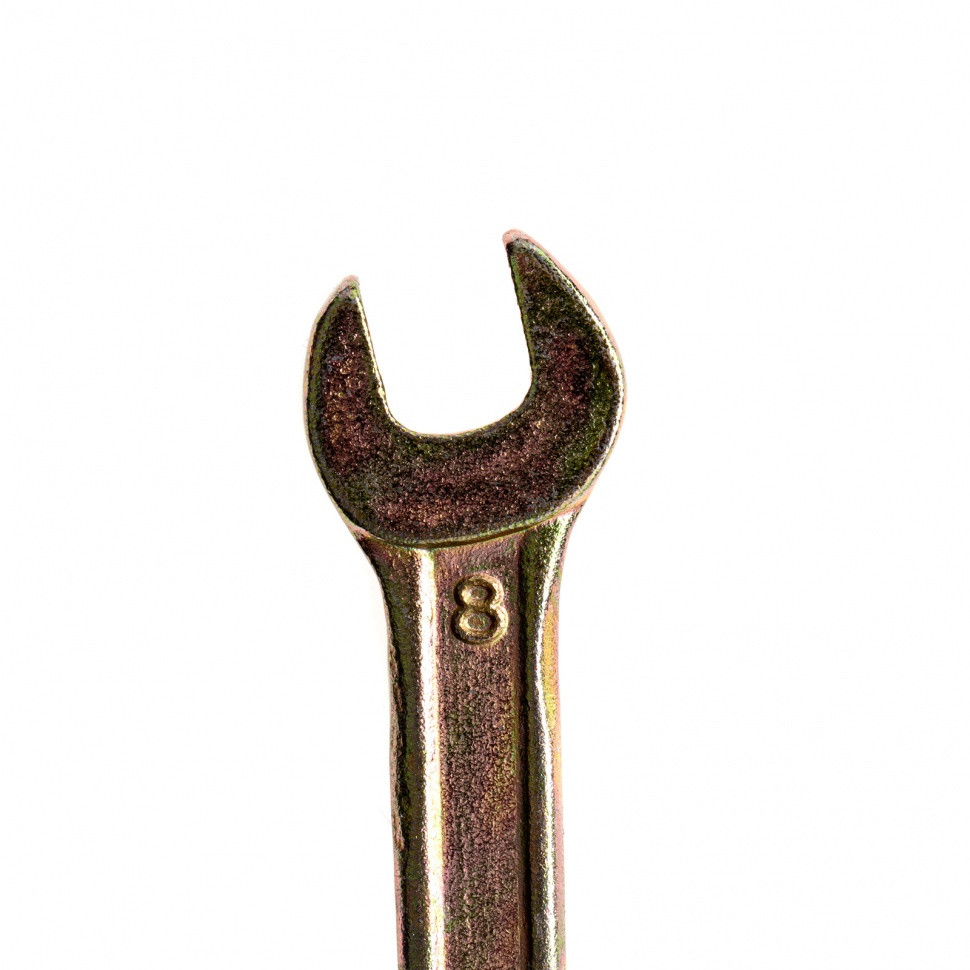 Ключ рожковый, 8 х 10 мм, желтый цинк Сибртех - фото 2 - id-p92965261