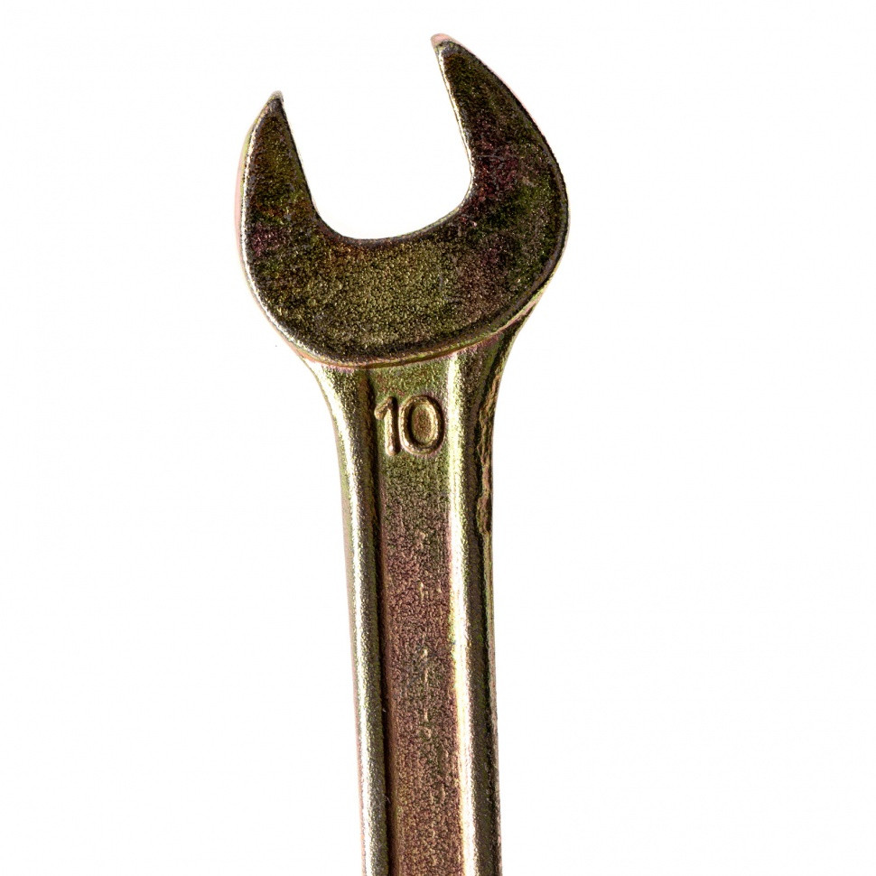Ключ рожковый, 8 х 10 мм, желтый цинк Сибртех - фото 3 - id-p92965261