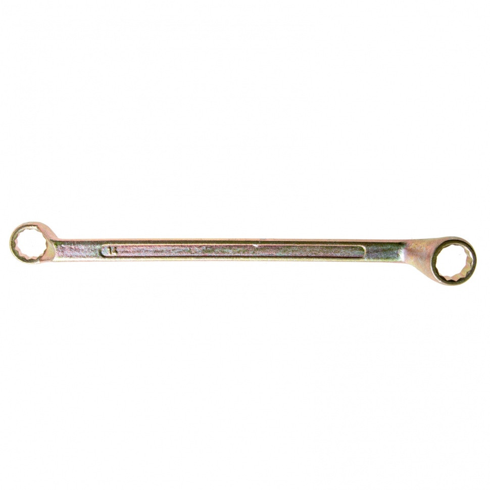 Ключ накидной, 14 х 15 мм, желтый цинк Сибртех - фото 1 - id-p92965359