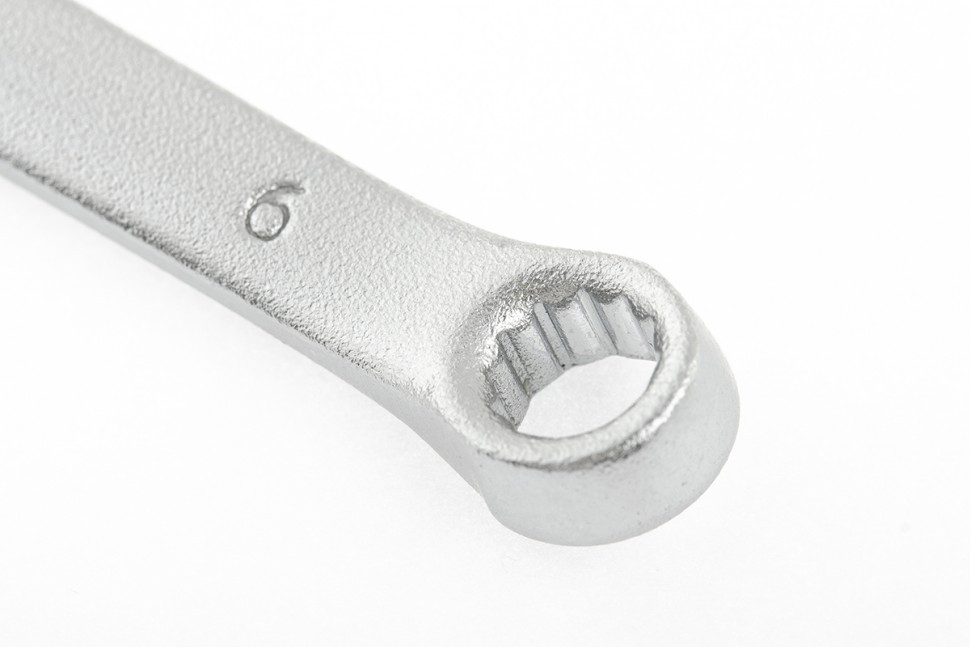 Ключ комбинированный, 6 мм, CrV, матовый хром Stels - фото 2 - id-p92965510