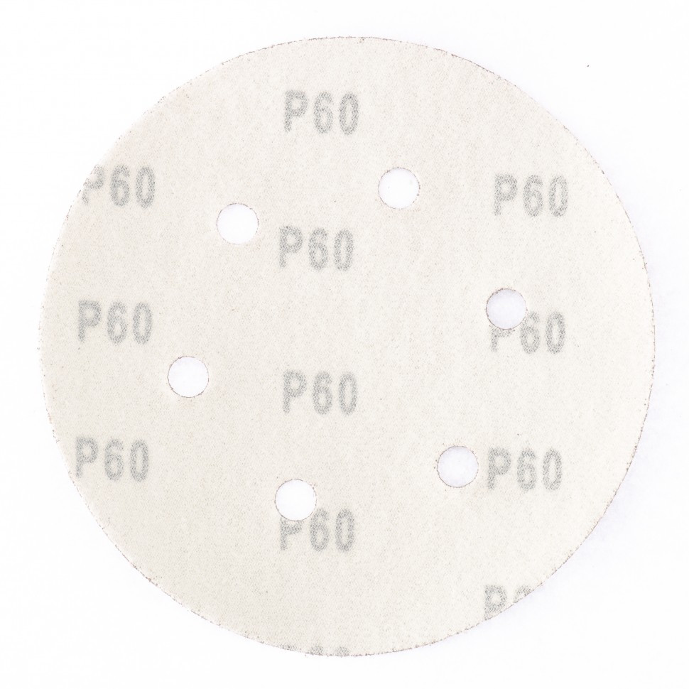 Круг абразивный на ворсовой подложке под "липучку", перфорированный, P 150, 150 мм, 5 шт Matrix - фото 2 - id-p92970439