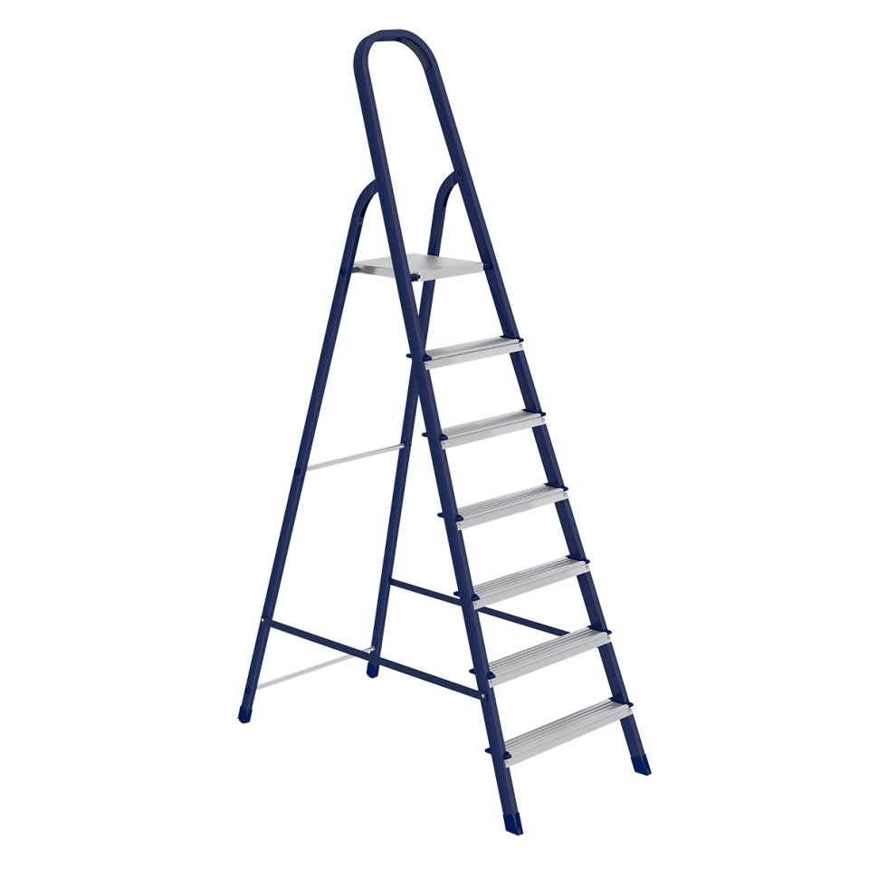 Стремянка, 7 ступеней, стальная, Россия, Сибртех - фото 1 - id-p92967267