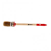 Кисть круглая, Профи №4 (25 мм), натуральная щетина, деревянная ручка MTX