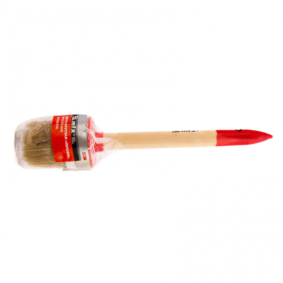 Кисть круглая, Профи №16 (55 мм), натуральная щетина, деревянная ручка MTX - фото 1 - id-p92971748