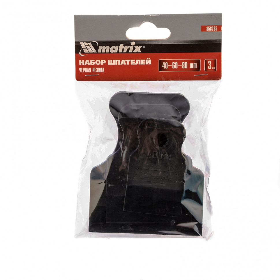 Набор шпателей 40-60-80 мм, черная резина, 3 шт Matrix - фото 2 - id-p92972106