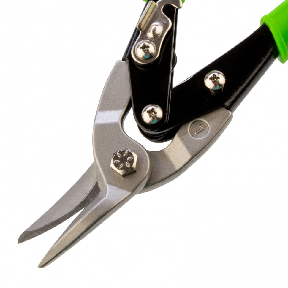 Ножницы по металлу, 250 мм, левый рез, сталь С55, двухкомпонентные рукоятки СИБРТЕХ - фото 5 - id-p92971274