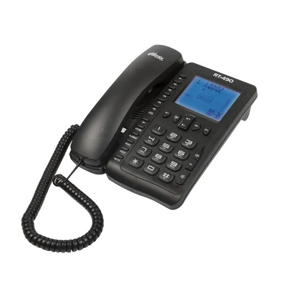 Телефон проводной Ritmix RT-490 черный - фото 1 - id-p92975062