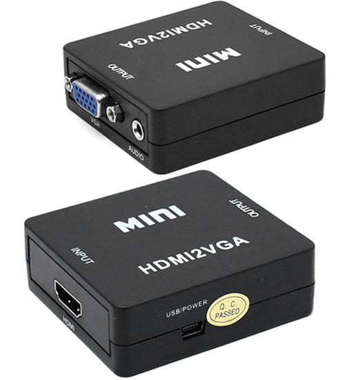Конвертер HDMI Cablexpert DSC-HDMI-VGA-001, черный - фото 1 - id-p92975724