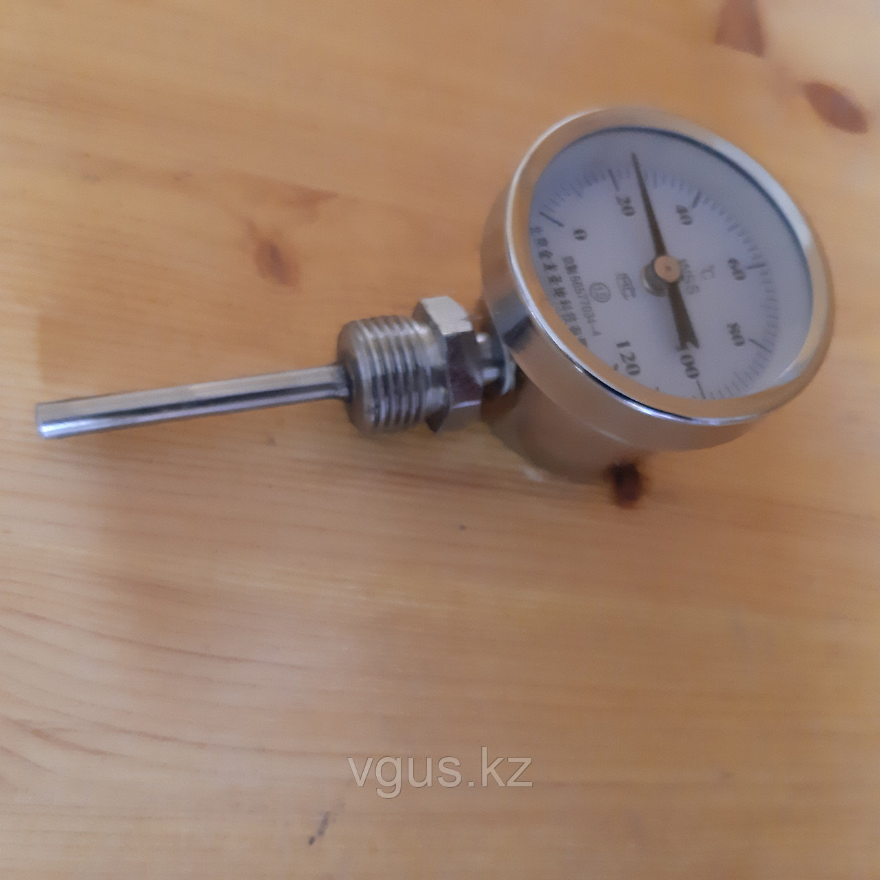 Термометр биметаллический резьба 1/2, корпус сталь 304
