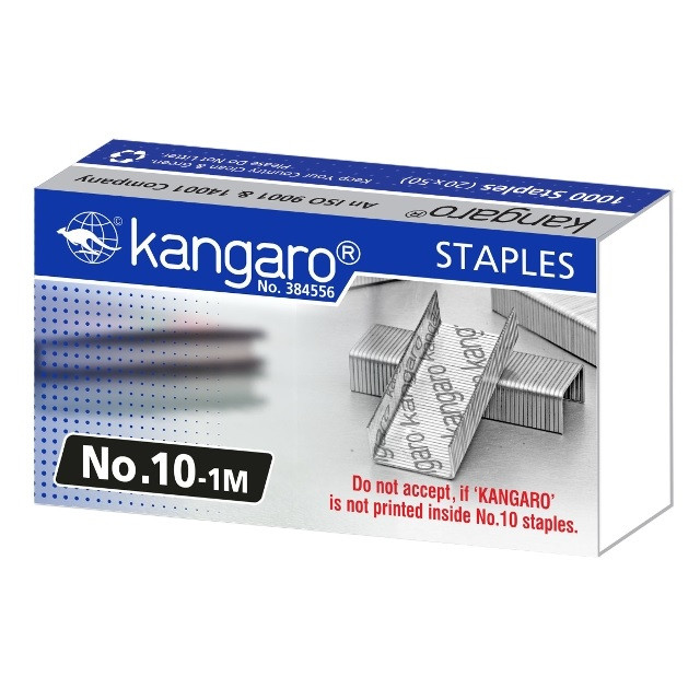 Скобы для степлера №10 Kangaro, оцинкованные, 1000шт.