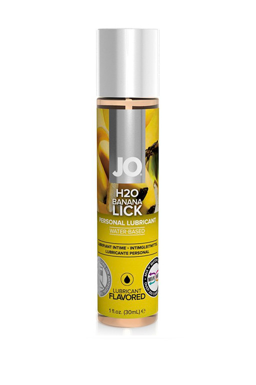 ВКУСОВОЙ ЛУБРИКАНТ “БАНАН” / JO FLAVORED BANANA LICK 1OZ – 30 МЛ.