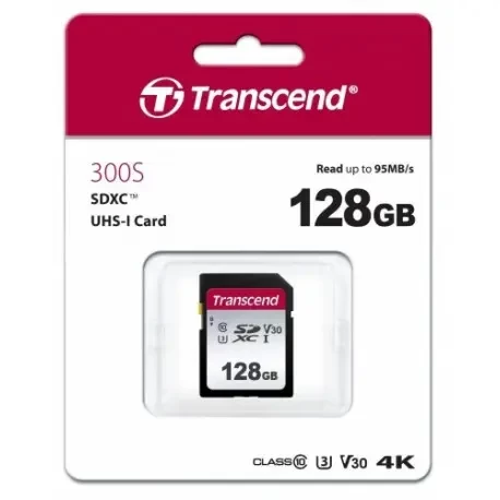 Карта памяти SD 128GB Class 10 U3 Transcend TS128GSDC300S - фото 3 - id-p93017765