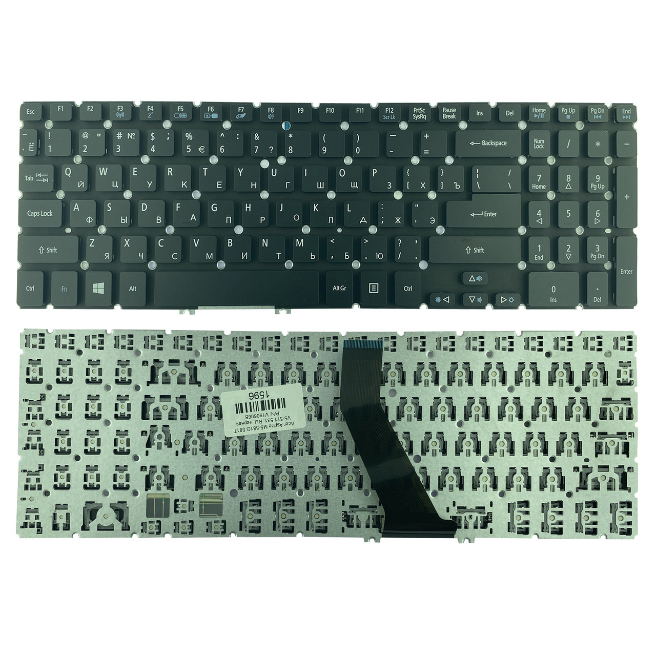 Клавиатура для ноутбука Acer Aspire M5-581G/ 581T/ V5-571/ 531, RU, черная P/N V190606B
