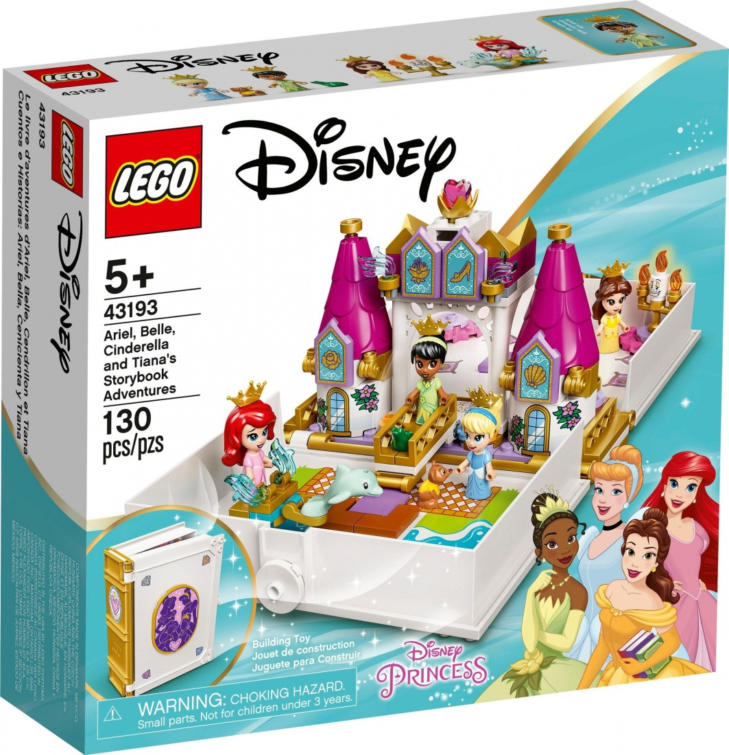 43193 Lego Disney Princess Книга сказочных приключений Ариэль Белль, Золушки и Тианы, Лего Принцессы