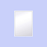 Прямоугольное зеркало в белой металлической раме WHITEFRAME 700х500мм, фото 2