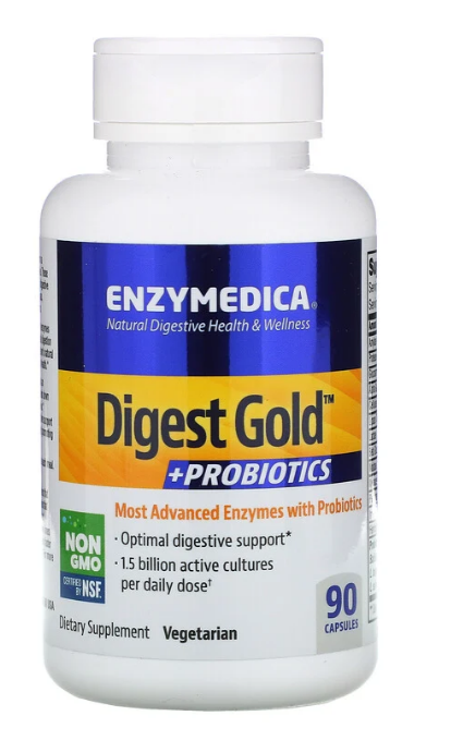 Enzymedica, Digest Gold + пробиотики, 90 капсул. - фото 1 - id-p93018241