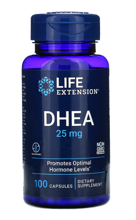 Life Extension, ДГЭА, 25 мг, 100 капсул