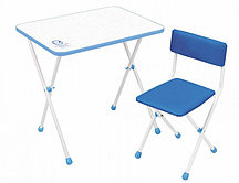 Детский стол Ника + мягкий стул Умка фантазер синий