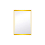 Прямоугольное зеркало в золотистой металлической раме GOLDFRAME 500х700мм, фото 2
