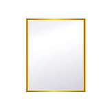 Прямоугольное зеркало в золотистой металлической раме GOLDFRAME 800х1000мм, фото 2