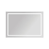 Прямоугольное зеркало с LED подсветкой и пескоструйным рисунком SONATA, 1300х900мм, фото 2