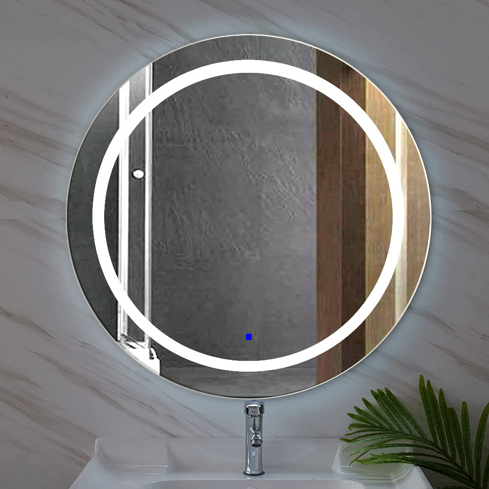 Adagio S, Зеркало круглое с пескоструйной Led подсветкой, d=790мм