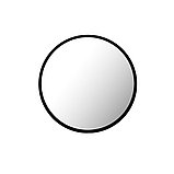 Круглое зеркало в черной деревянной раме ARGO d=807мм, фото 2