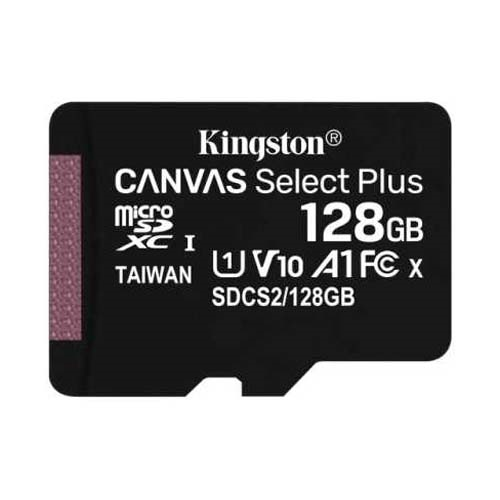 Карта памяти MicroSD 128GB Class 10 UHS-I A1 C10 Kingston SDCS2/128GBSP - фото 1 - id-p93018890