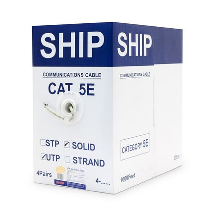 Кабель сетевой SHIP D135-P Cat.5e UTP 30В PVC, фото 4