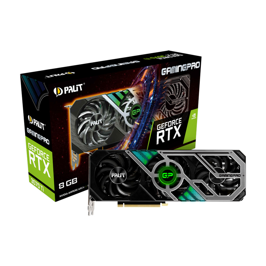 Видеокарта PALIT RTX3070Ti GAMINGPRO 8G (NED307T019P2-1046A) - фото 3 - id-p92554978