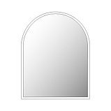 Арочное зеркало в белой деревянной раме ARKAMIRROR 790х598мм, фото 2