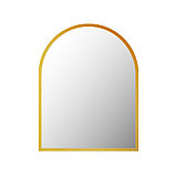 Arkagold, Зеркало в форме арки в золотистой раме МДФ, 738 х 546 мм, фото 2