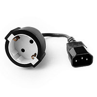 Удлинительный кабель питания Cablexpert PC-SFC14M-01 15см C14 - евро-розетка TAK19502 Удлинительный кабель питания Cablexpert PC-SFC14M-01 15см C14 - евро-розетка