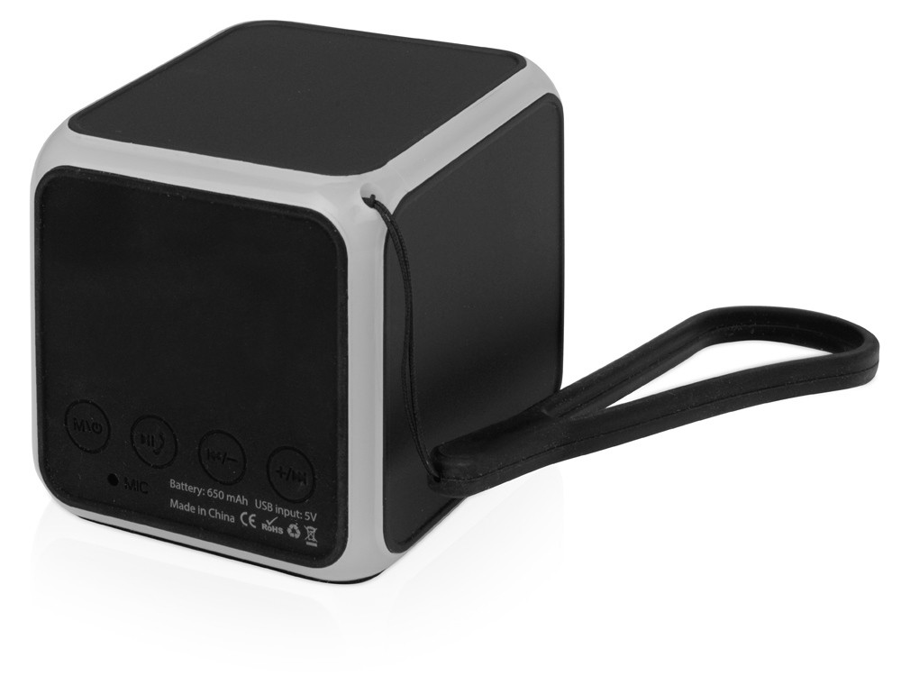 Портативная колонка Cube с подсветкой, черный - фото 2 - id-p65546818