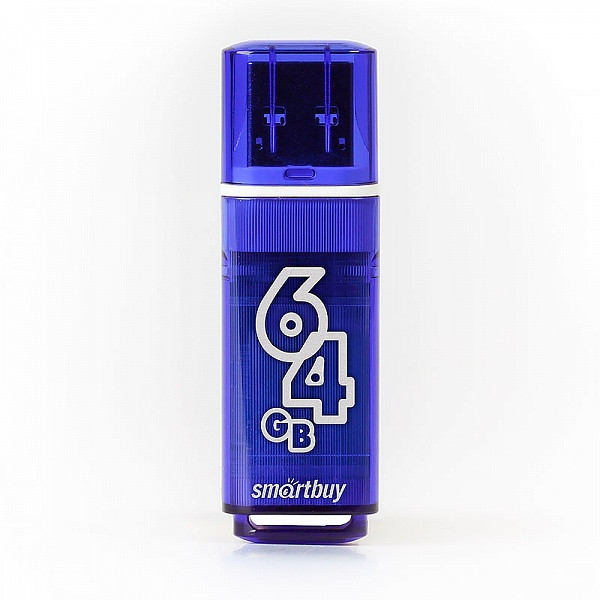 USB 3.0 накопитель Smartbuy 64GB Glossy Dark Blue - фото 2 - id-p93025240