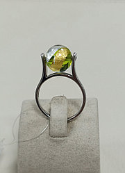 Кольцо с муранским стеклом / 17,5 размер ( ул. Абая 141 )