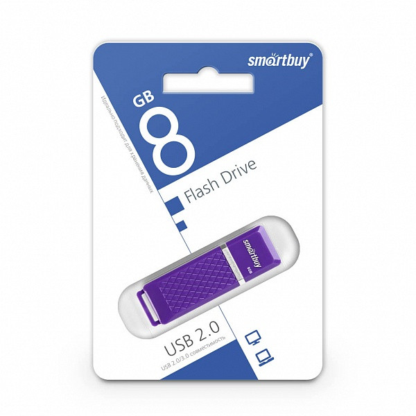 USB-накопитель Smartbuy 8GB Quartz series Violet