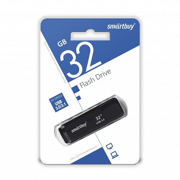 USB 3.0 накопитель Smartbuy 32GB Dock Black