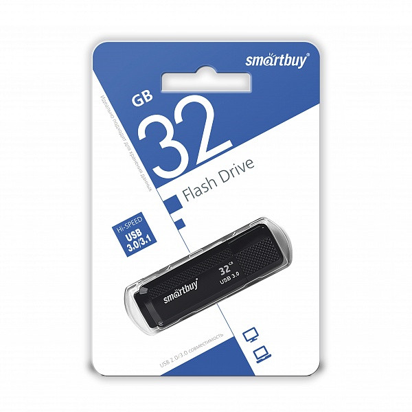 USB 3.0 накопитель Smartbuy 32GB Dock Black - фото 1 - id-p93025295