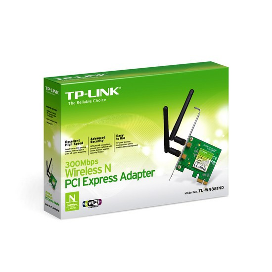Сетевой адаптер беспроводной PCIe 300M Tp-Link TL-WN881ND - фото 3 - id-p65096802