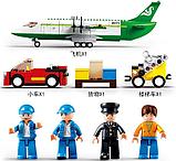 Конструктор Sluban Авиация 0371: грузовой самолет 383 деталей аналог лего Lego City Аэропорт, фото 3