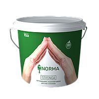 Протирающаяся акриловая краска для стен и потолков NORMA Stronga, 25 кг
