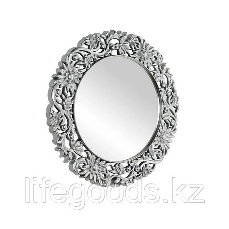 Круглое зеркало настенное 86х86 см, серебро CLK899, фото 2