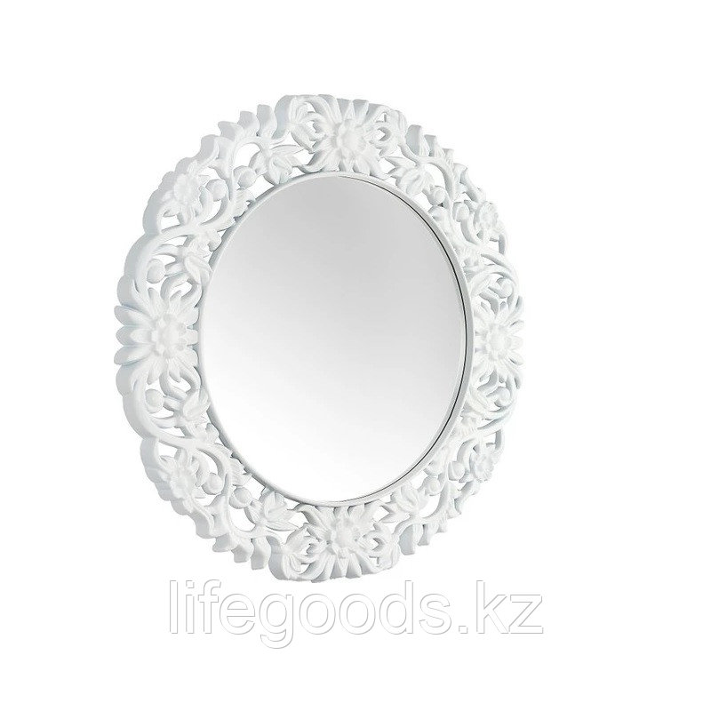 Круглое зеркало настенное 86х86 см, белый CLK899 - фото 1 - id-p93026565