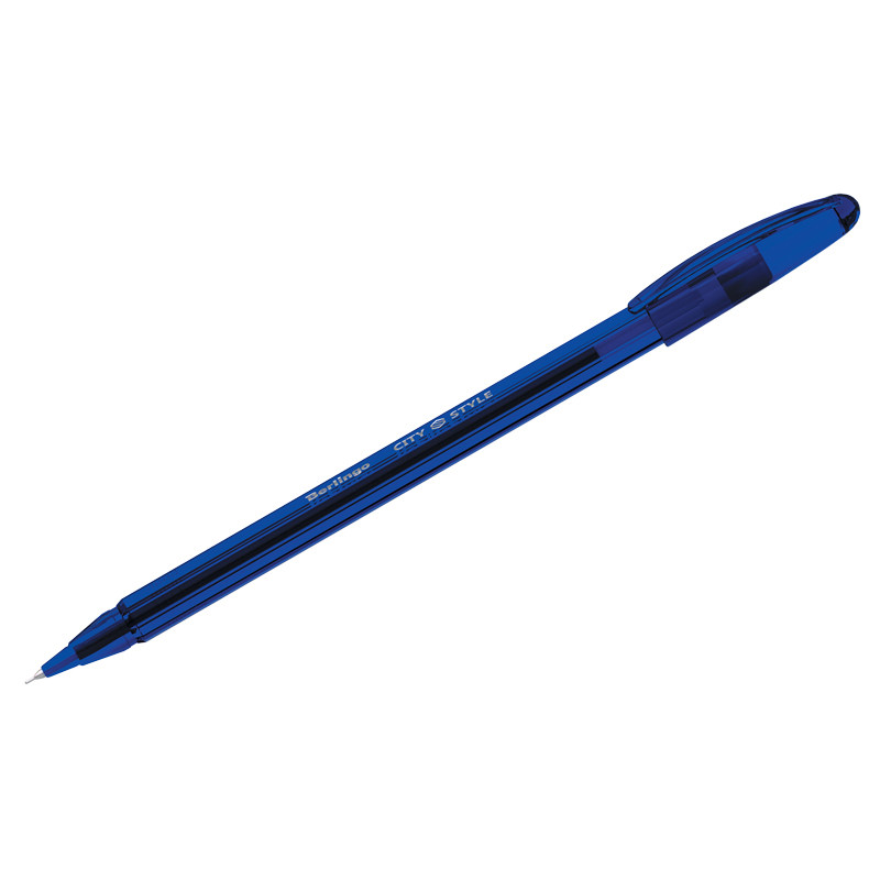 Ручка шариковая Berlingo "City Style" синяя, 0,7мм - фото 1 - id-p93027411