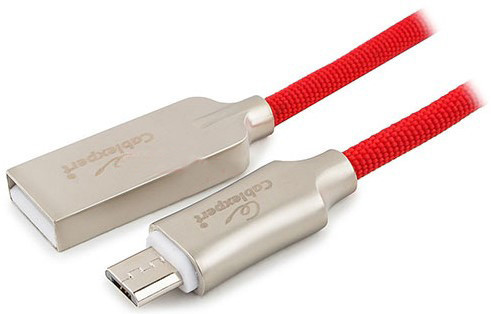 Кабель USB Cablexpert CC-P-mUSB02R-1M красный - фото 1 - id-p93028716